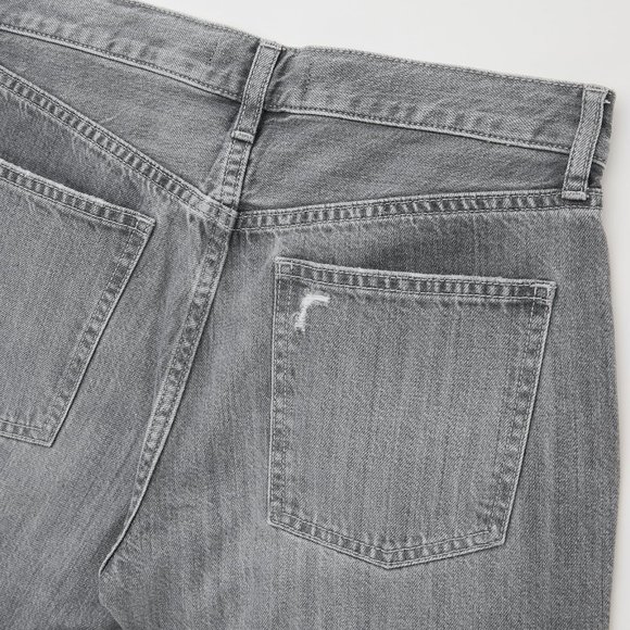 UNIQLO Grey Relaxed Tapered Ankle Jeans NWT - Picture 3 of 3